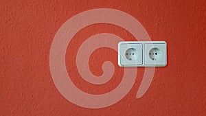 Electric outlets on a wall