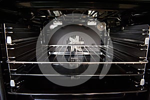 Electric oven inside photo