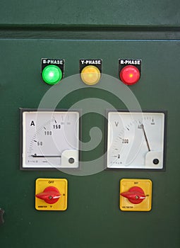 Electric panel and main switch board lights