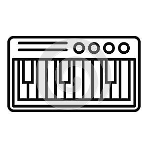 Electric piano icon, outline style