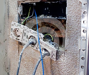 Electric plug in home improvement repair
