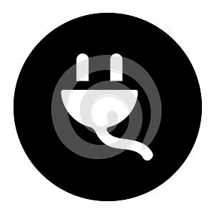 Electric plug icon vector. tric charge illustration symbol.