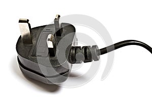 Electric plug isolated on the white