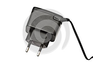 Electric plug isolated on the white