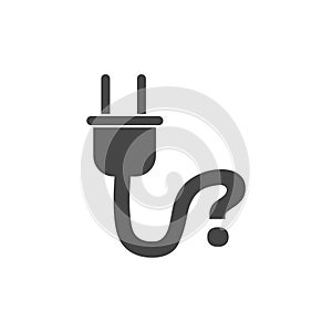 Electric plug sign icon, Power energy symbol