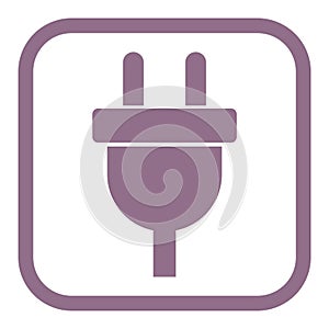 Electric plug sign icon, Power energy symbol