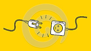 Electric Plug and Socket unplug disconnection, loss of connect