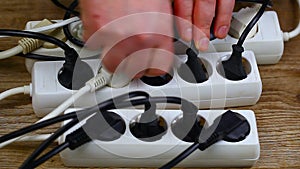 Electric plugs with extension cords