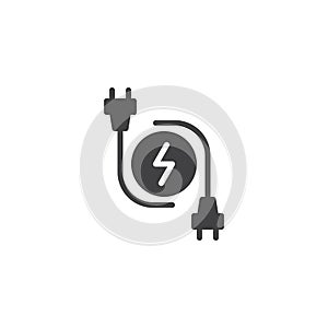 Electric plugs icon vector