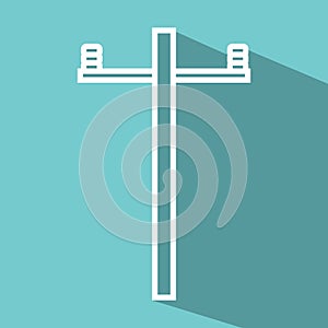 electric pole. Vector illustration decorative design