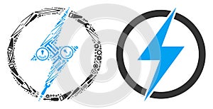 Electric Power Collage of Service Tools