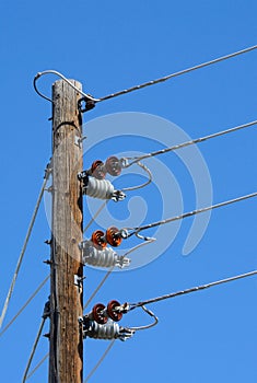 Electric power line pole