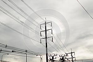 Electric power line pole