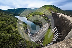 Electric Power Plant, Bhumibol Dam in Tak Province, Thailand photo