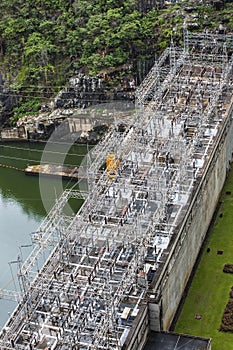 Electric Power Plant, Bhumibol Dam in Tak Province, Thailand photo