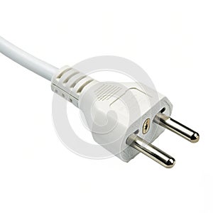 Electric power plug isolated photo