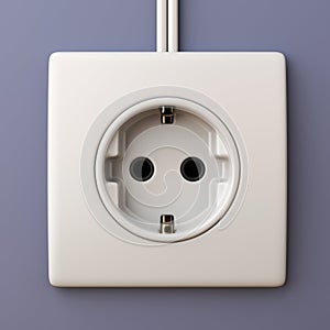 Electric power socket outlet 3D