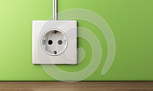 Electric power socket outlet 3D