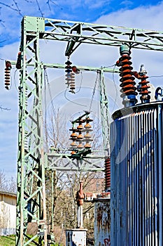 Electric power transformer substation