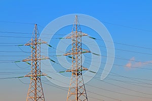 Electric power transmission towers