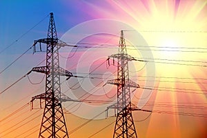 Electric power transmission towers