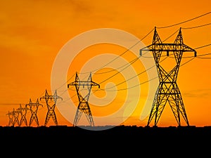 Electric powerlines photo
