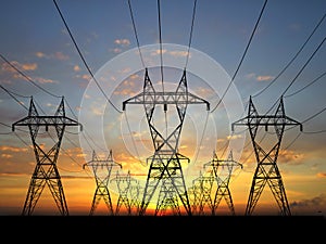 Electric powerlines photo