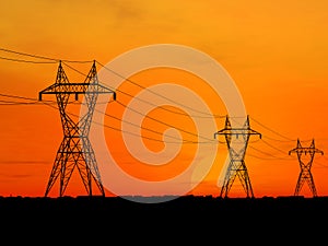 Electric powerlines photo