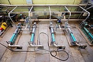 Electric pumps in a wastewater treatment facility