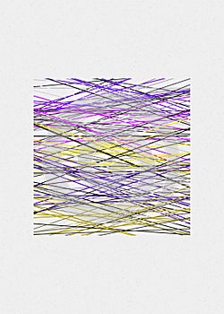 Electric Purple color Crossing lines generativeart style colorful illustration