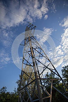 Electric pylon from below 2