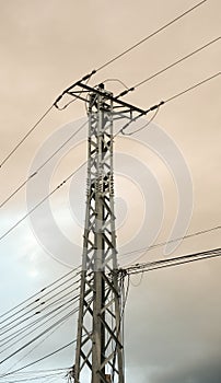 Electric pylon in Phan Rang, Vietnam