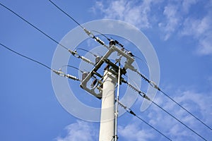 Electric pylon and the sky