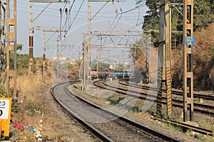 Electric Railway Tracks Train