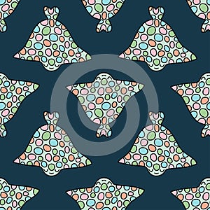 Electric rays pastel colorful seamless pattern vector