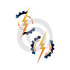 electric repair electrician logo design concept vector icon template