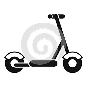Electric scooter cycle icon simple vector. Bike transport
