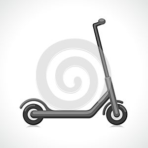 electric scooter flat design isolated