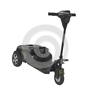 Electric scooter isolated