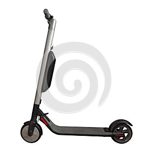 Electric scooter isolated