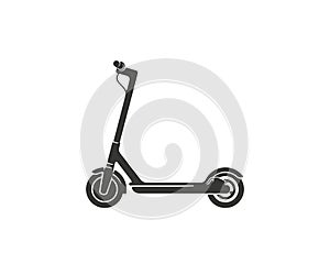 Electric scooter, transport, scooter, vehicle, segway, ride and battery, silhouette and graphic design
