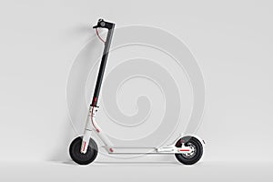 Electric scooter on white background. eco transport. 3d rendering