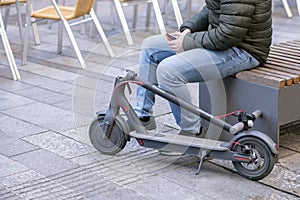 Electric scooters have become a fast and environmentally friendly means of individual transport photo
