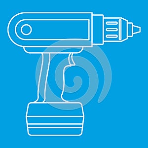 Electric screwdriver drill icon outline