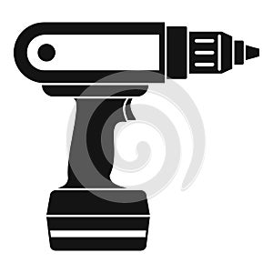 Electric screwdriver drill icon simple