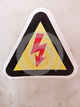 electric shock hazard sign