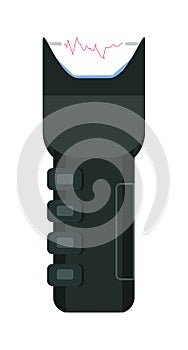 Electric shocker icon of strike stunning device realistic vector illustration photo