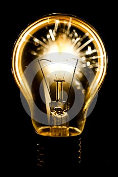 Electric sparklers in bulb idea