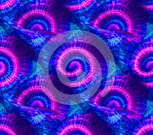 Electric Spiral Pattern Vibrant Gradient Texture