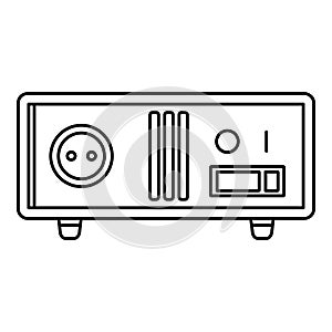 Electric stabilizer icon, outline style